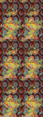 Nazik, narin çiçek arkaplanı. Çiçekli karalama şeklinde Raster çiçek deseni. Gri ve kahverengi renkte çiçekler.