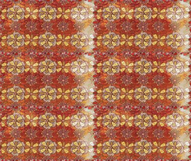 Raster illüstrasyonu. Kahverengi ve bej renklerde. Anti-stres için Raster soyut şablon sayfası.