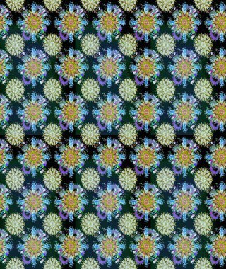 Raster Güzel kumaş deseni. Raster suluboya deseni, narin çiçekler, mavi çiçekler, tebrik kartı şablonu..