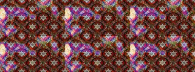 Düz Çiçek Elementleri Tasarım Raster illüstrasyonu. Kahverengi ve kırmızı renkte çiçekler. Renkli bahar temalı eskiz kalıbı. Çiçekli çiçek deseni, suluboya..