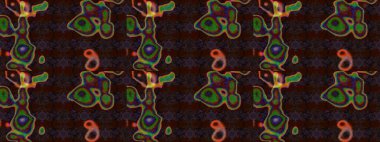 Renkli etnik çiçeklerle süslenmiş zarif bir eskiz şekli. Raster Çiçek İllüstrasyonu güzel tekstil..