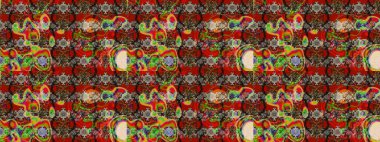 Renkli çiçekler. Renkli Bahar Teması eskiz kalıbı. Sevimli çiçek raster deseni. Düz Çiçek Elementleri Tasarımı.