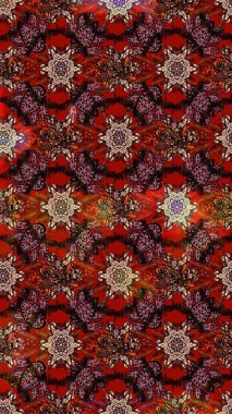 Renkli Bahar Teması eskiz kalıbı. Eskiz klasiği. Düz Çiçek Elementleri Tasarımı. Raster Şirin kumaş deseni.