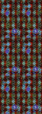 Şatafatlı bahar bahçesi dokusu. Raster illüstrasyonu. Çiçek deseni. Çiçek çizimi arkaplanı.