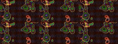 Renkli etnik çiçeklerle süslenmiş zarif bir eskiz şekli. Raster Çiçek İllüstrasyonu güzel tekstil..