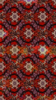 Renkli Bahar Teması eskiz kalıbı. Eskiz klasiği. Düz Çiçek Elementleri Tasarımı. Raster Şirin kumaş deseni.