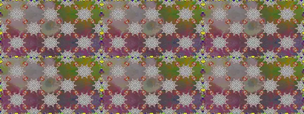 Gri ve kahverengi renklerde parlak çiçekli halı ile kusursuz desen.