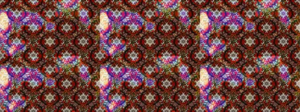 Düz Çiçek Elementleri Tasarım Raster illüstrasyonu. Kahverengi ve kırmızı renkte çiçekler. Renkli bahar temalı eskiz kalıbı. Çiçekli çiçek deseni, suluboya..