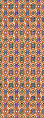 Çiçek süsü kumaş deseni, cam, çiçek desenli metal turuncu renkli ve altın elementli. Klasik raster altın pürüzsüz desen.