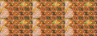 Kahverengi renklerde, altın elementlerle kusursuz desen. Geleneksel oryantasyon süsü. Klasik klasik klasik arka plan. Klasik raster altın pürüzsüz desen.