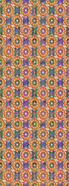 Çiçek süsü kumaş deseni, cam, çiçek desenli metal turuncu renkli ve altın elementli. Klasik raster altın pürüzsüz desen.