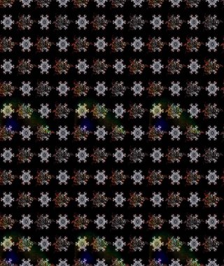 Renkli grunge, soyut arkaplanı kolosiyah çiçeklerle süslüyor. Parmak izi, kumaş, duvar kâğıdı, tekstil için raster dokusu. Nakış desenli çiçek deseni..