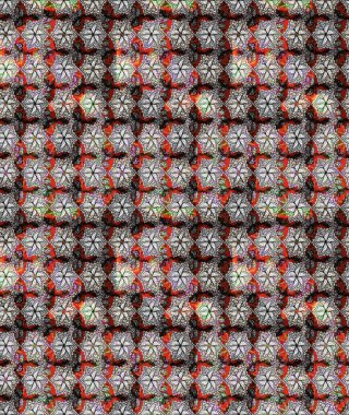 Raster illüstrasyonu. Çiçek buketleriyle klasik bir eskiz şekli. Gri renklerde.