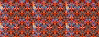 Raster illüstrasyonu. Renkli çiçekler. Robot resim. Şirin çiçek elementleri..