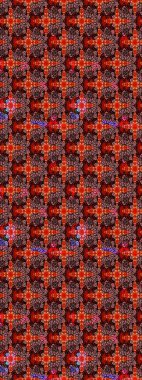 Küçük renkli çiçekler. Motley illüstrasyonu. Kırmızı ve kahverengi çiçekli bahar çiçekleri. Moda baskıları için zarif bir şablon. Küçük çiçekte şirin desenler.