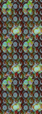 Parmak izi, kumaş, duvar kâğıdı, tekstil için raster dokusu. Renkli grunge, soyut arka planda colokahverengi ve nötr çiçeklerle gelişir. Nakış desenli çiçek deseni..