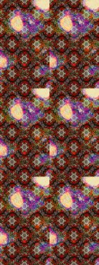 Çiçekli karalama şeklinde Raster çiçek deseni. Nazik, narin çiçek arkaplanı. Kahverengi, bej ve kırmızı renkte çiçekler.