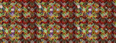 Etnik Mandala süsü. Raster Henna dövme stili. Tekstil, tebrik kartı, boyama kitabı, telefon kılıfı baskısı için kullanılabilir. Hint çiçekli desenli şal desenli..