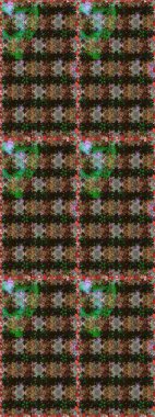 Watercolor seamless pattern. Floral print. Flowers on gray and brown colors in watercolor style.