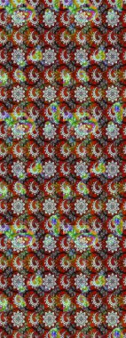 Nazik, narin çiçek arkaplanı. Çiçekli karalama şeklinde Raster çiçek deseni. Gri ve kahverengi renkte çiçekler.