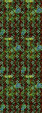 Çiçekli çiçek deseni, suluboya. Düz Çiçek Elementleri Tasarım Raster illüstrasyonu. Yeşil renkli çiçekler. Renkli Bahar Teması Eskiz Şablonu.