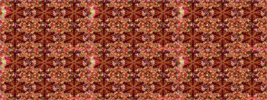 Damask pürüzsüz yineleme kalıbı. Barok tarzında altın çiçekli süs. Kırmızı renklerde altın element. Antika altın tekrarlanabilir duvar kağıdı.