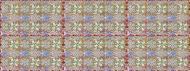 Raster illüstrasyonu. Kusursuz çiçek deseni duvar kâğıdı olarak kullanılabilir. Gri ve nötr renkte çiçekler.