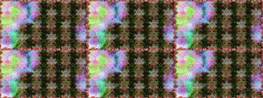 Raster illüstrasyonu. 3 boyutlu çiçekler, pürüzsüz. Gri ve kahverengi renklerde.