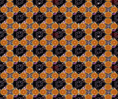 Raster Şirin kumaş deseni. Eskiz klasiği. Düz Çiçek Elementleri Tasarımı. Renkli Bahar Teması çizim şablonu.