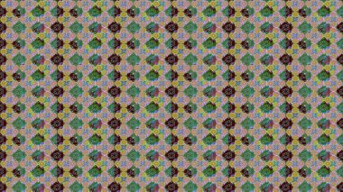 Küçük çiçekteki sevimli çiçek deseni. Varicologreen Raster çizimi. Birçok yeşil soyut çiçekli tropikal çizim deseni.