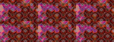 Moda baskıları için zarif bir şablon. Modern çiçek arkaplanı. Parlak renkli çiçekleri ve kahverengi renkli yaprakları olan harika bir çiçek deseni. Halk stili.