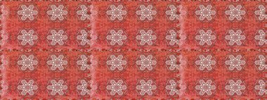 Davetiye ve kartpostal tasarımı için dekoratif çiçek unsurları. Yapraklı kusursuz desen. Şirin, zarif çiçekler Raster illüstrasyonu. Tekstil için figür. Poster veya kapak için arkaplan.