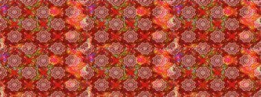 Raster deseni. Suluboya etkisi. Botanik kusursuz desen. Organik elementler.