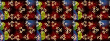 Sevimli çiçek raster deseni. Siyah renkli çiçekler. Renkli Yaz Temalı eskiz kalıbı. Düz Çiçek Elementleri Tasarımı.