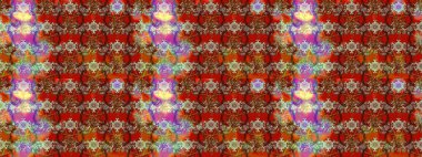 Raster çiçek desenleri çiziyor. Vadinin renkleri.