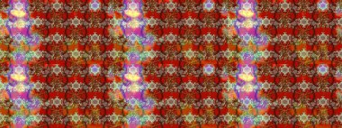 Raster çiçek desenleri çiziyor. Vadinin renkleri.