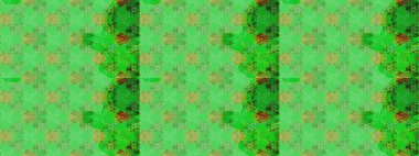 Yeşil renkli yeşil papatya deseni. Yeşil renklerde. Raster illüstrasyonu.