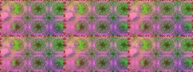 Klasik taslak çizimi. Çiçek yeşili, pürüzsüz desen. Raster çiçek izi..