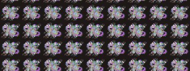 Bahar mevsimi. Gri renkli çiçekler. Raster güzel bir çiçek deseni çizmiş. Tatil havası. Nazik romantik baskı.