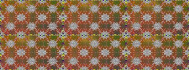 Cute floral pattern in the small flower. Abstract seamless pattern on brown and gray colors with bright flowers. Elegant raster texture with floral elements.