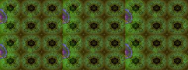 Çok renkli, zarif küçük çiçekler ve komik böcekler, raster desen, illüstrasyon.