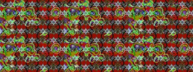 Kırmızı renkte çiçek çizimi. Kırmızı renkte çiçekler. Çiçek deseni. Şatafatlı bahar bahçesi dokusu. Raster illüstrasyonu.