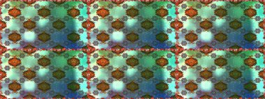 Raster - stock. Seamless pattern with green and blue flowers, watercolor floral pattern, cute flower, tileable for wallpaper, card or fabric.