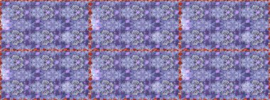 Menekşe ve nötr çiçekli kusursuz desen suluboya çiçek deseni, güzel çiçek, duvar kağıdı, kart veya kumaş için fayanslı. Raster - stok.