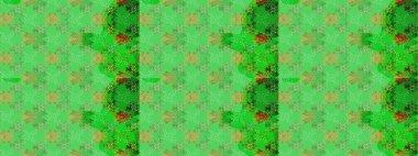 Yeşil renkli yeşil papatya deseni. Yeşil renklerde. Raster illüstrasyonu.