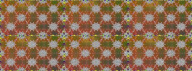 Cute floral pattern in the small flower. Abstract seamless pattern on brown and gray colors with bright flowers. Elegant raster texture with floral elements.