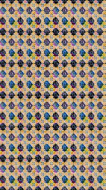 Sevimli çiçek raster deseni. Düz Çiçek Elementleri Tasarımı. Modaya uygun kumaş deseni. Renkli Yaz Teması çizim şablonu.