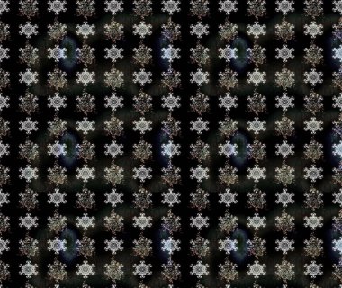 Çizim çiçek deseni duvar kâğıdı olarak kullanılabilir. Siyah renkli çiçekler. Raster illüstrasyonu.