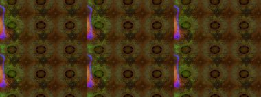 Raster illüstrasyonu. Raster deseni. Küçük çiçekteki sevimli çiçek deseni. Soyut çiçek çizim kalıbı arka planı. Kahverengi renklerde.