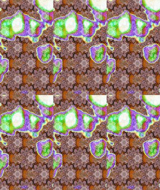 Çiçekli karalama şeklinde Raster çiçek deseni. Yumuşak, bahar çiçekli arka plan. Tarafsız renklerde çiçekler.